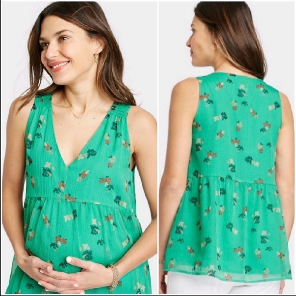 ✨6xHP✨The Nines By Hatch Maternity Top Floral Sleeveless✨